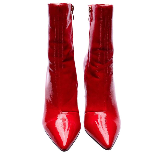 Lady Couture Princess Red Transparent Heel Ankle Boots