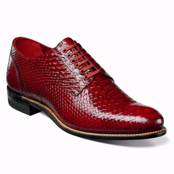 Stacy Adams Madison Red Anaconda Print Oxford