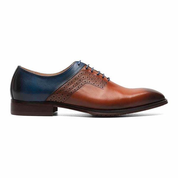 Stacy Adams Cognac Multi HALLOWAY Plain Toe Oxford