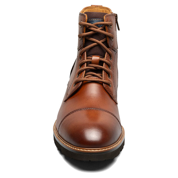 Florsheim Renegade Cap Toe Cognac Lace Up Boots