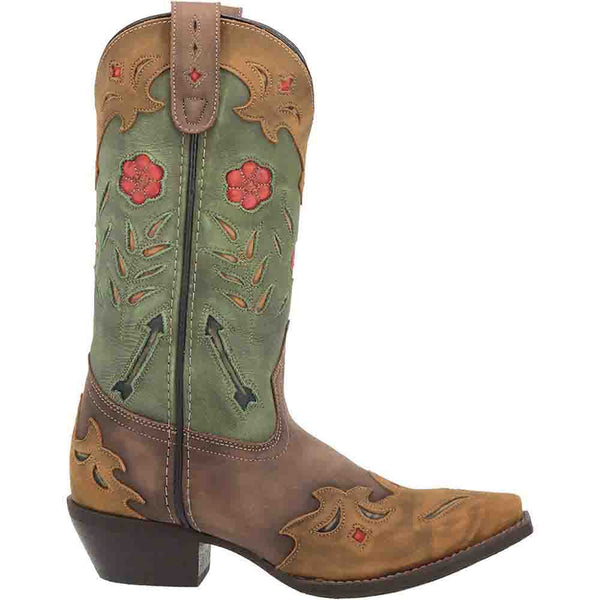 Laredo Miss Kate Brown & Teal Leather Boots