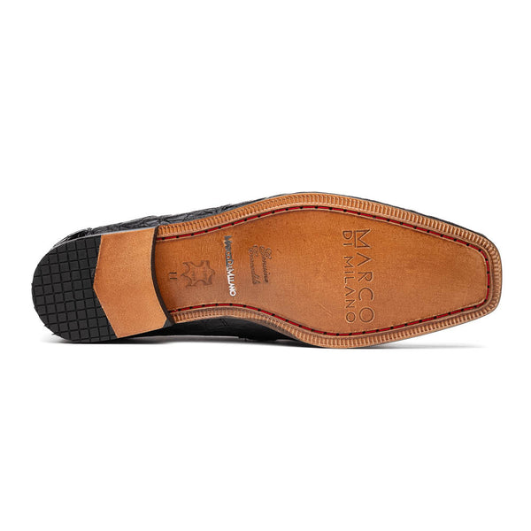 Marco Di Milano Fabro Brown Caiman Loafers