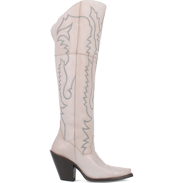 Dan Post Women's Tall White Western Loverly Boots