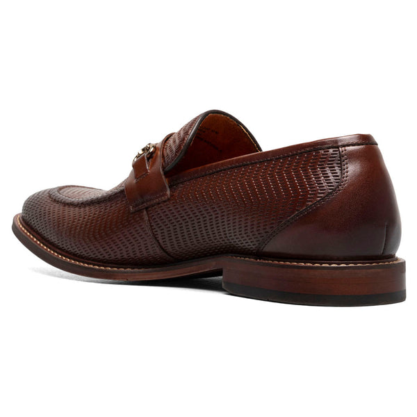 Stacy Adams Madsen Brown Men’s Moc Toe Bit Slip On Shoes