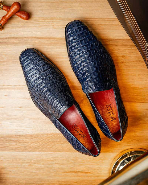 Marco Di Milano Trento Navy Slip-Ons