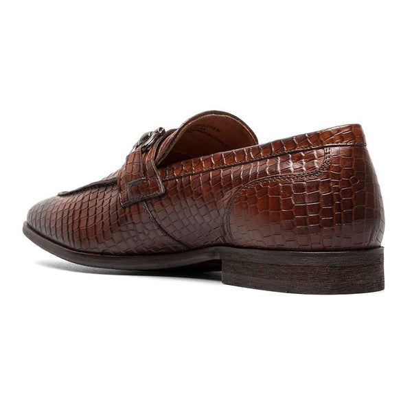 Stacy Adams Cognac FERONTE Moc Toe Bit Slip On