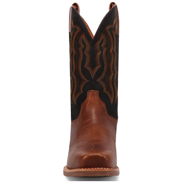 Dan Post Men's Creed Brown & Black Leather Western Boots