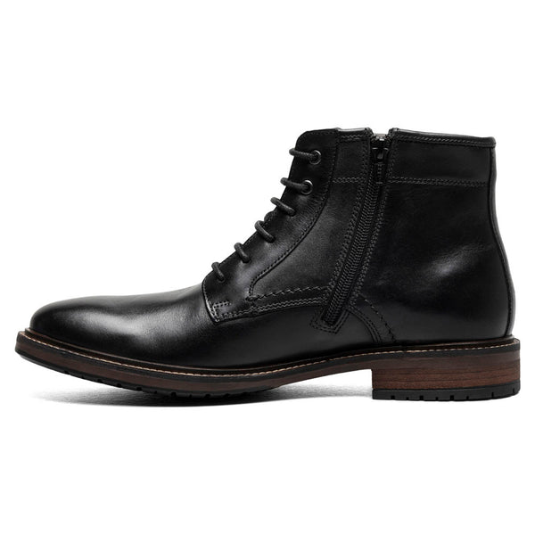 Florsheim Forge Plain Toe Black Lace Up Boots