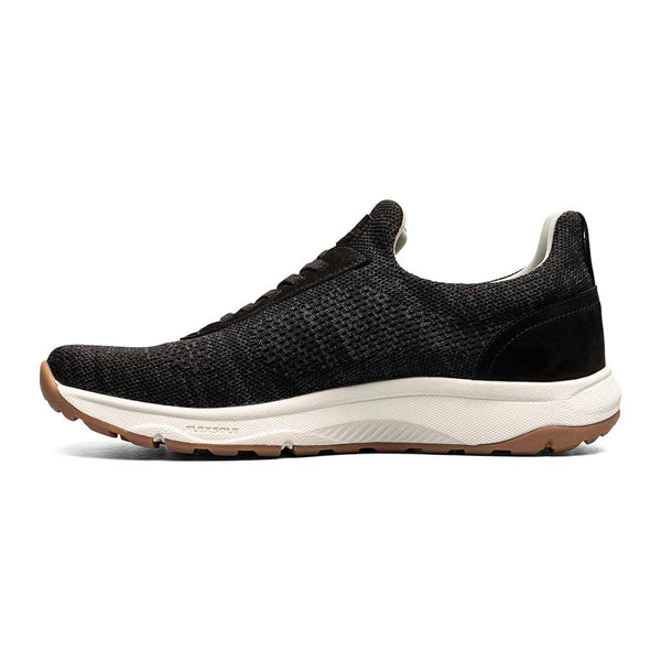 Florsheim Black Satellite Knit Elastic Lace Slip On Sneaker