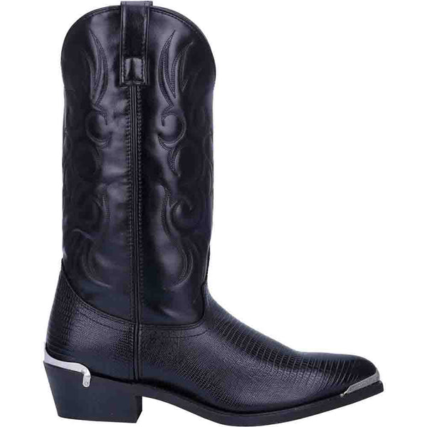 Laredo Black Lizard Print Western Boots