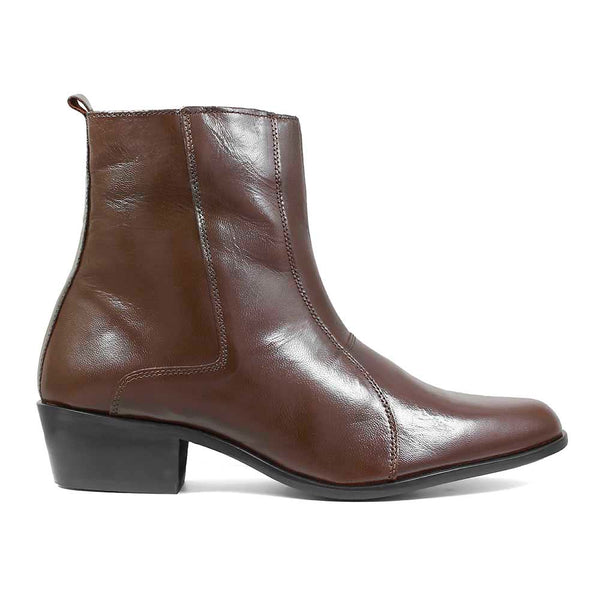 Stacy Adams Santos Cognac Leather Dress Boot