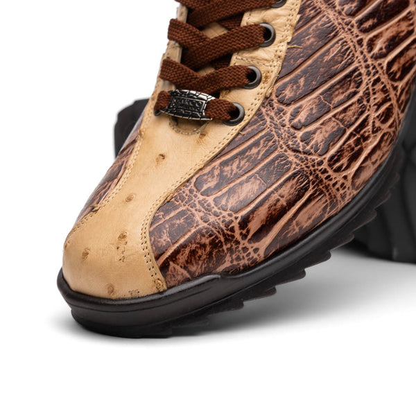 Marco Di Milano SAULO Alligator/Ostrich Orix Fashion Sneakers