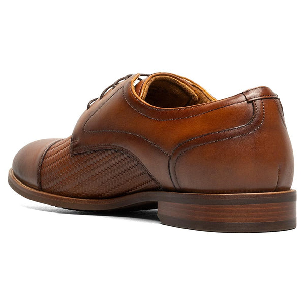 Florsheim Rucci Weave Cap Toe Oxford Men’s Cognac Dress Shoes