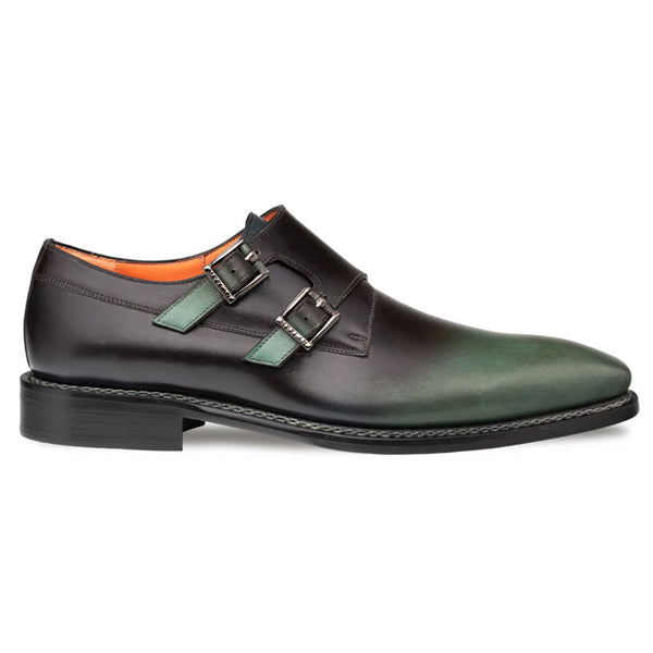 Mezlan Pintor Forest Bi-Tone Double Monk Strap Shoes