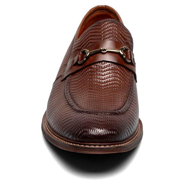 Stacy Adams Madsen Brown Men’s Moc Toe Bit Slip On Shoes