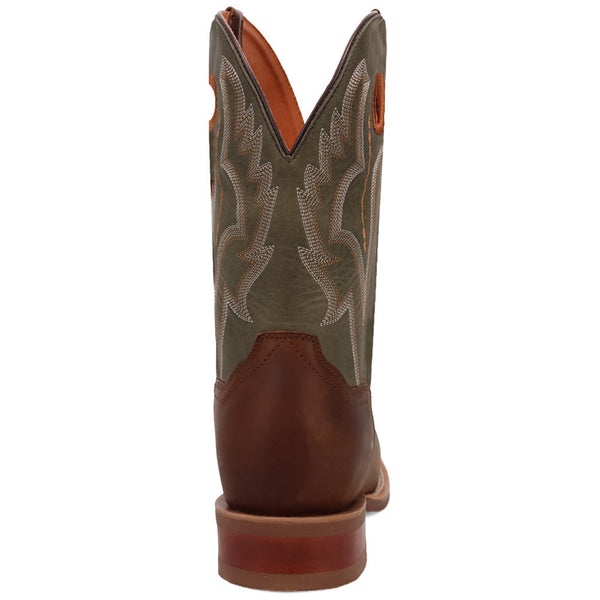 Dan Post Men's Leighton Brown/Green Leather Western Boots