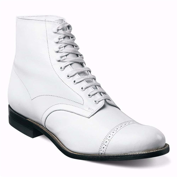 Stacy Adams Madison White Leather Dress Boots