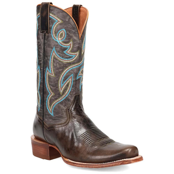 Dan Post Men's Freeman Brown/Gray Leather Western Boots