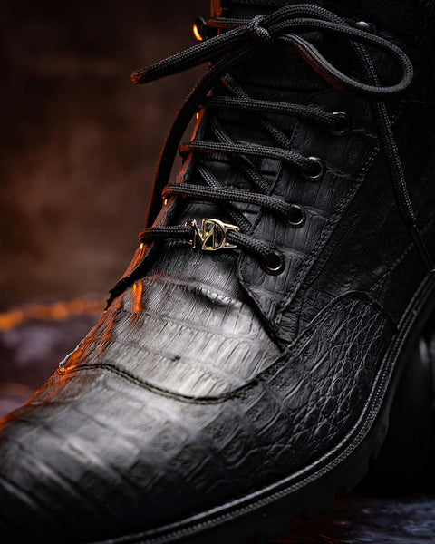 Marco Di Milano Leoni Black Caiman Boots