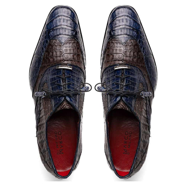 Marco Di Milano Luciano Navy/Brown Wingtips Shoes