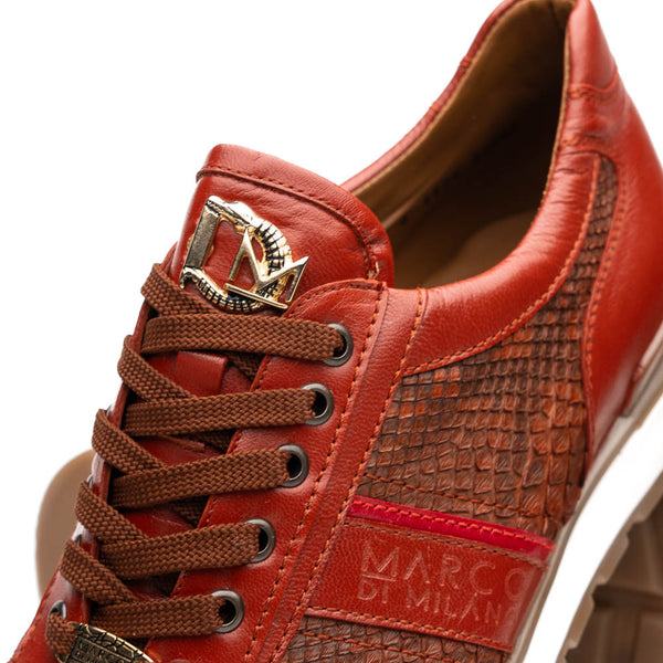 Marco Di Milano BRESCIA Cognac PYTHON Sneakers