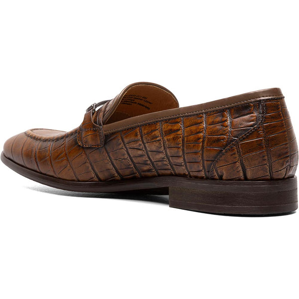 Stacy Adams Cognac FERDINAND Moc Toe Bit Slip On Shoes