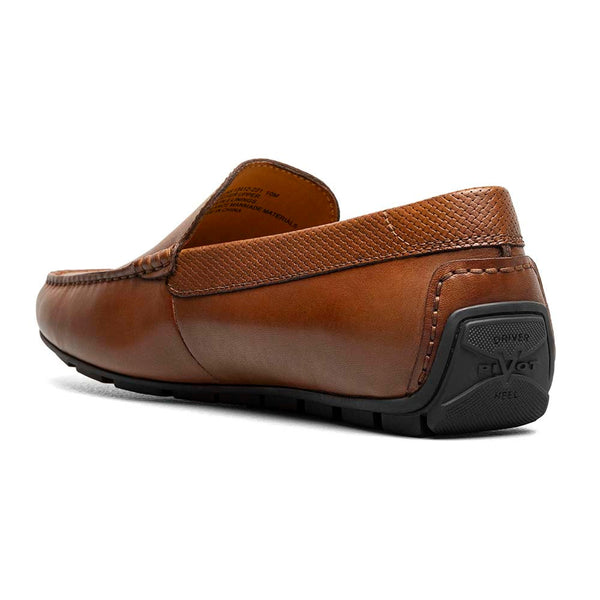 Florsheim Cognac Motor Leather and Suede Moc Toe Venetian Driver Shoes