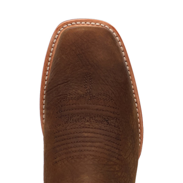 Dan Post Men's Creed Chocolate & Tan Leather Western Boots