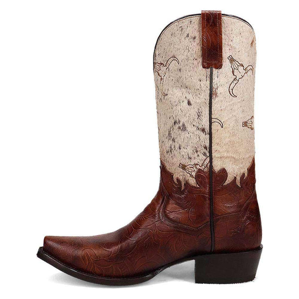 Dan Post Men's Snip Toe Western American Tribes Brown Boots