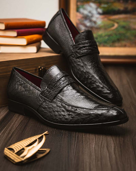 Marco Di Milano Fangio Black Penny Loafers