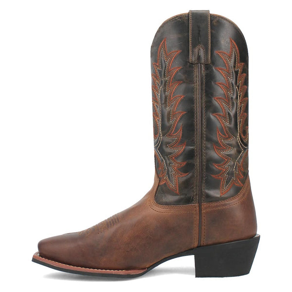 Laredo Kent 12" Shaft Rust/Olive Cowboy Square Toe Leather Boot