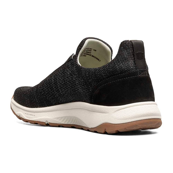 Florsheim Black Satellite Knit Elastic Lace Slip On Sneaker