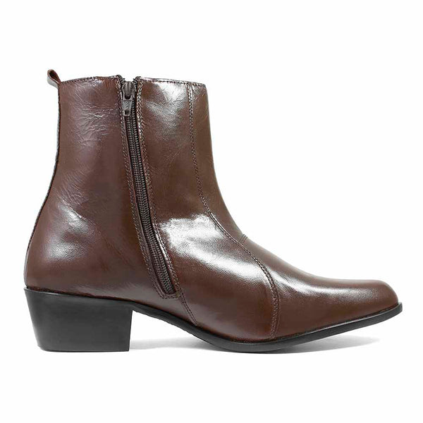 Stacy Adams Santos Cognac Leather Dress Boot