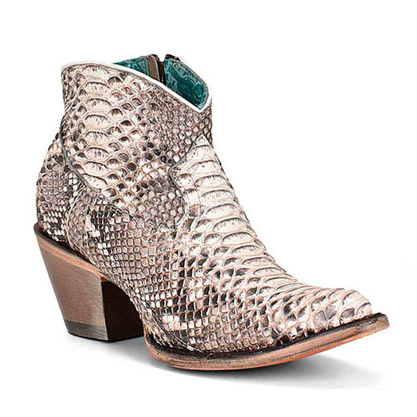 Corral Natural Python Wild Ankle Boots - Unleash Your Inner Fashionista