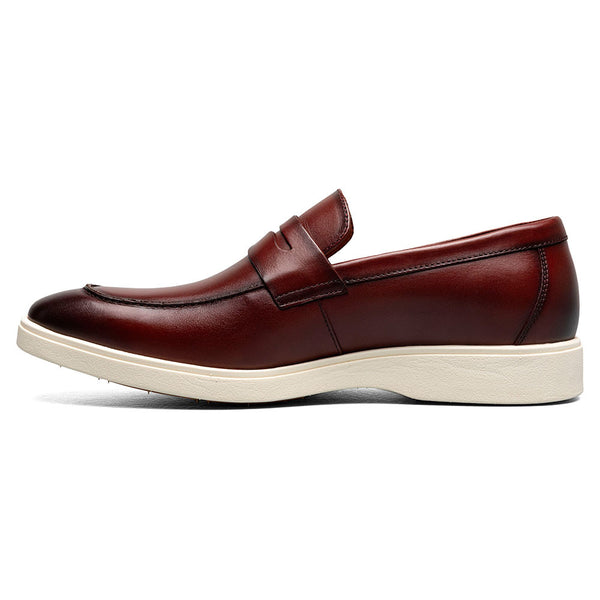 Stacy Adams Spencer Burgundy Men’s Moc Toe Penny Slip On Shoes