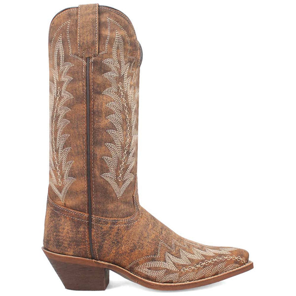 Laredo Women's Emmylee Tan Snip Toe Leather Boots