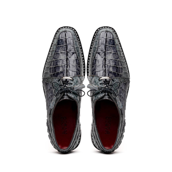 Marco Di Milano Caribe Derby Gray Caiman Shoes