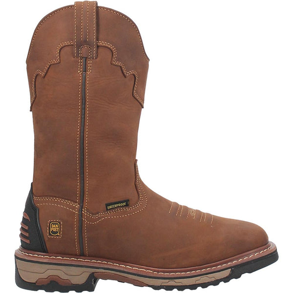 Dan Post Blayde Waterproof Steel Toe Saddle Tan Leather Boot