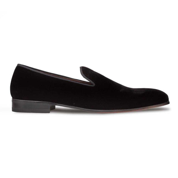 Mezlan Lublin Black Rich Velvet Men’s Formal Slip On