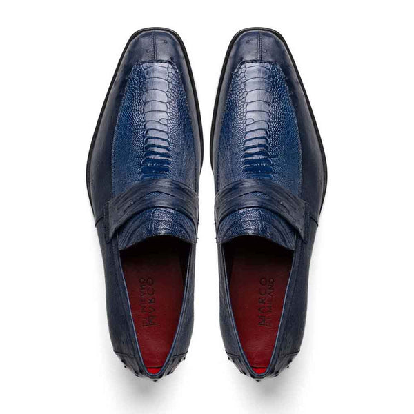 MARCO DI MILANO Fangio Denim Blue Classic Penny Loafer