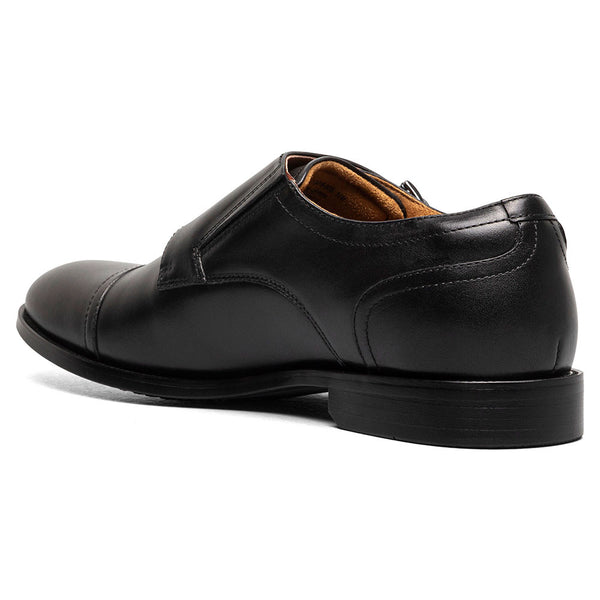 Florsheim Rucci Cap Toe Double Monk Strap Men’s Black Smooth Dress Shoes