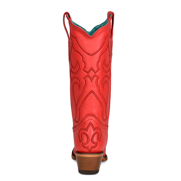 Corral Red Snip Toe Western Boot