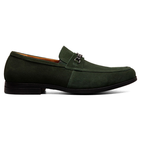 Stacy Adams Ravelle Washed Green Moc Toe Bit Slip On Shoes