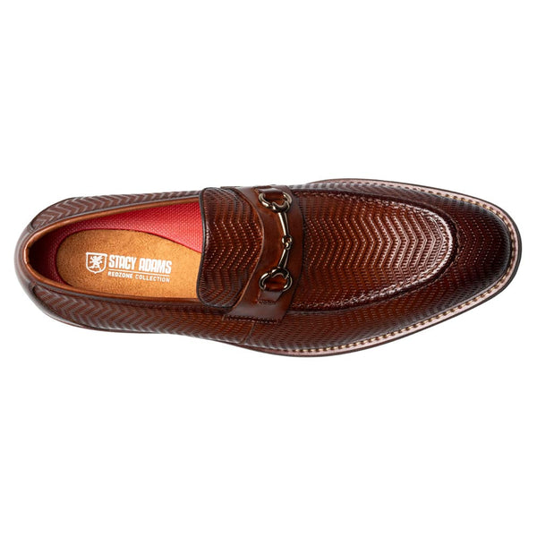 Stacy Adams Madsen Brown Men’s Moc Toe Bit Slip On Shoes