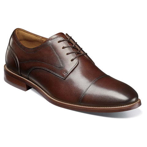 Florsheim Rucci Cap Toe Brown Oxford Shoes