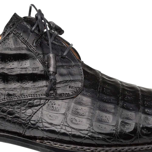 Mezlan Men's Cratos Genuine Crocodile Black Derby Shoes