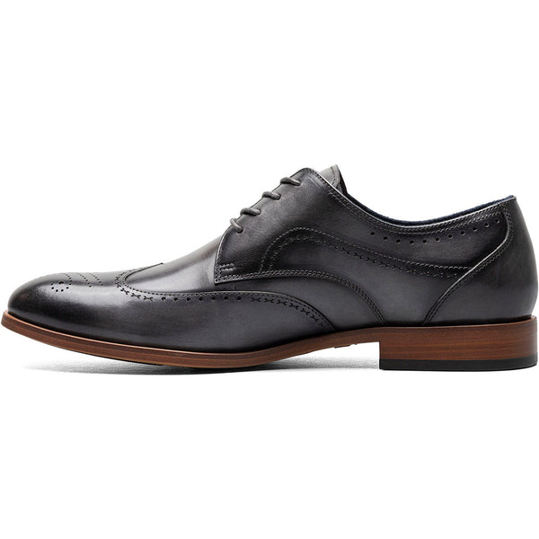 Stacy Adams Gray BRAYDEN Wingtip Oxford Shoes