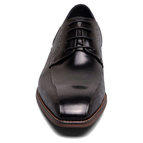 Stacy Adams Simmons Black Men’s Bike Toe Lace-Up Shoes