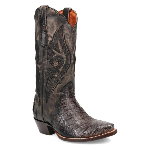 Dan Post Women's Snip Toe Berkeley Black Caiman Boots