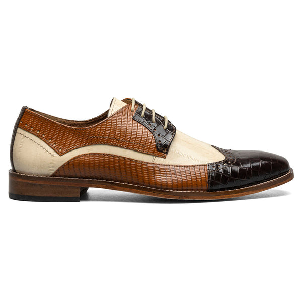 Stacy Adams Gallinari Brown Multi Wingtip Lace Up